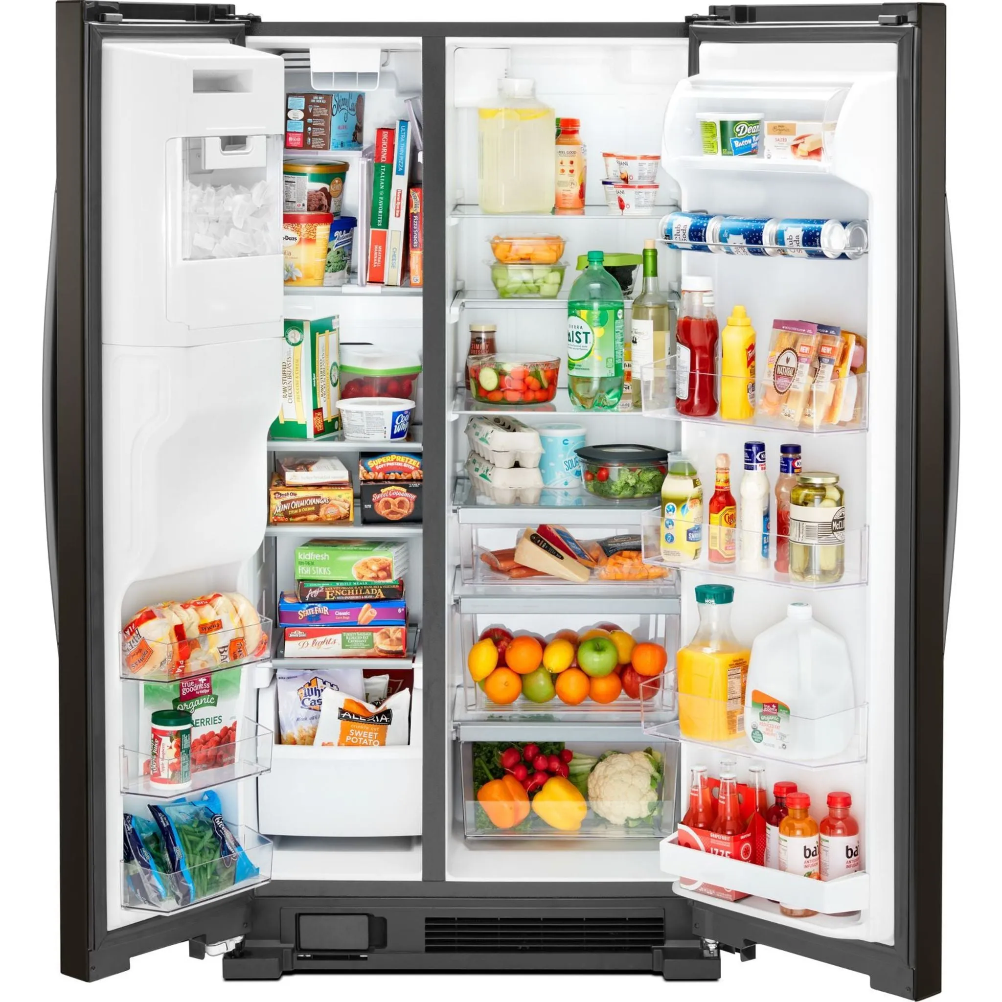 Whirlpool 36" Wide Side-by-Side Refrigerator - 25 cu. ft. (WRS555SIHV)
