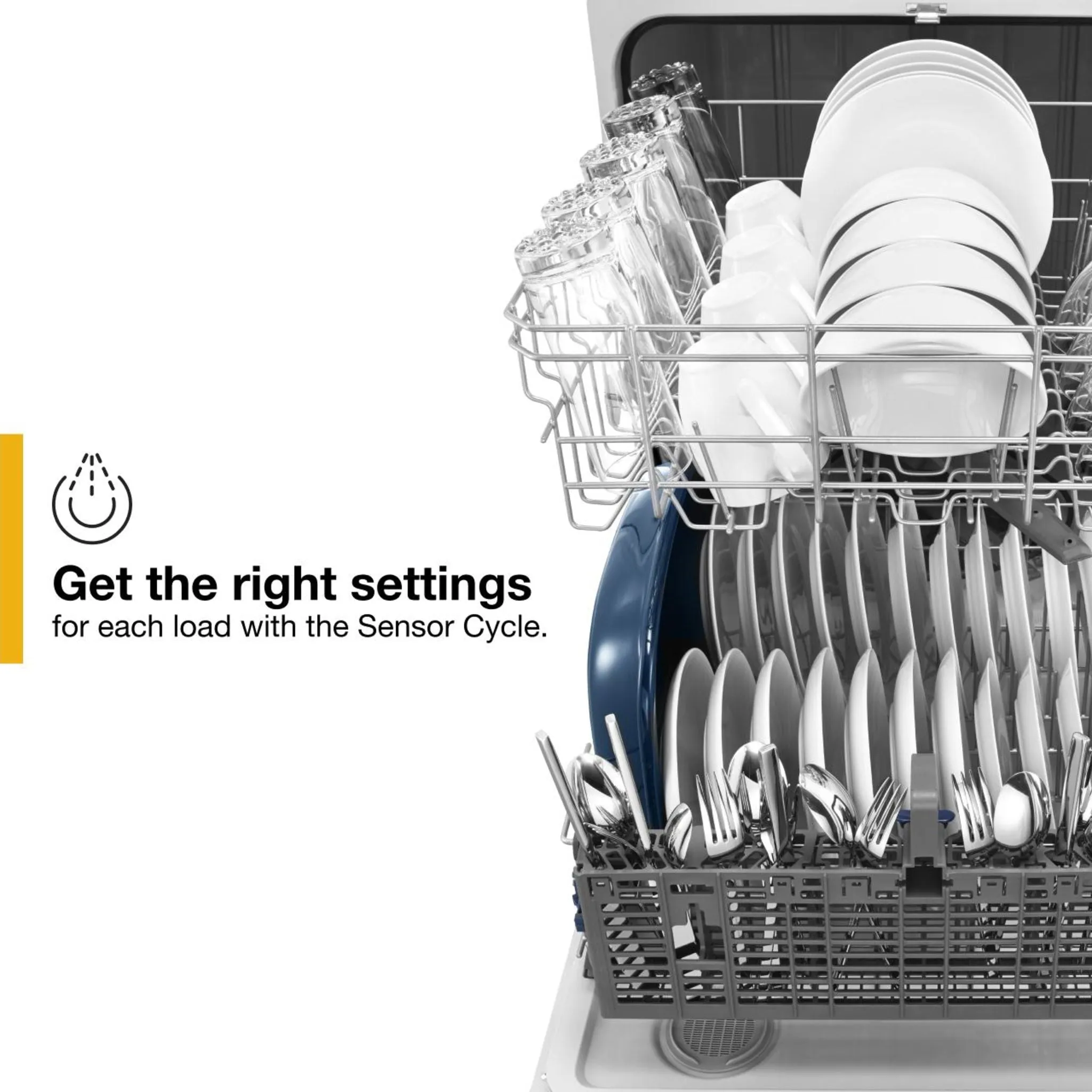 Whirlpool Dishwasher with Sensor Cycle (WDF540PADW)