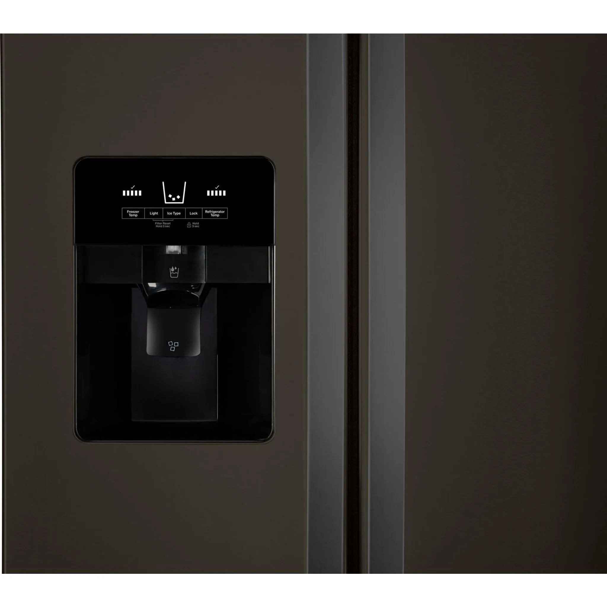 Whirlpool Side x Side Fridge (WRS555SIHV) - Black Stainless