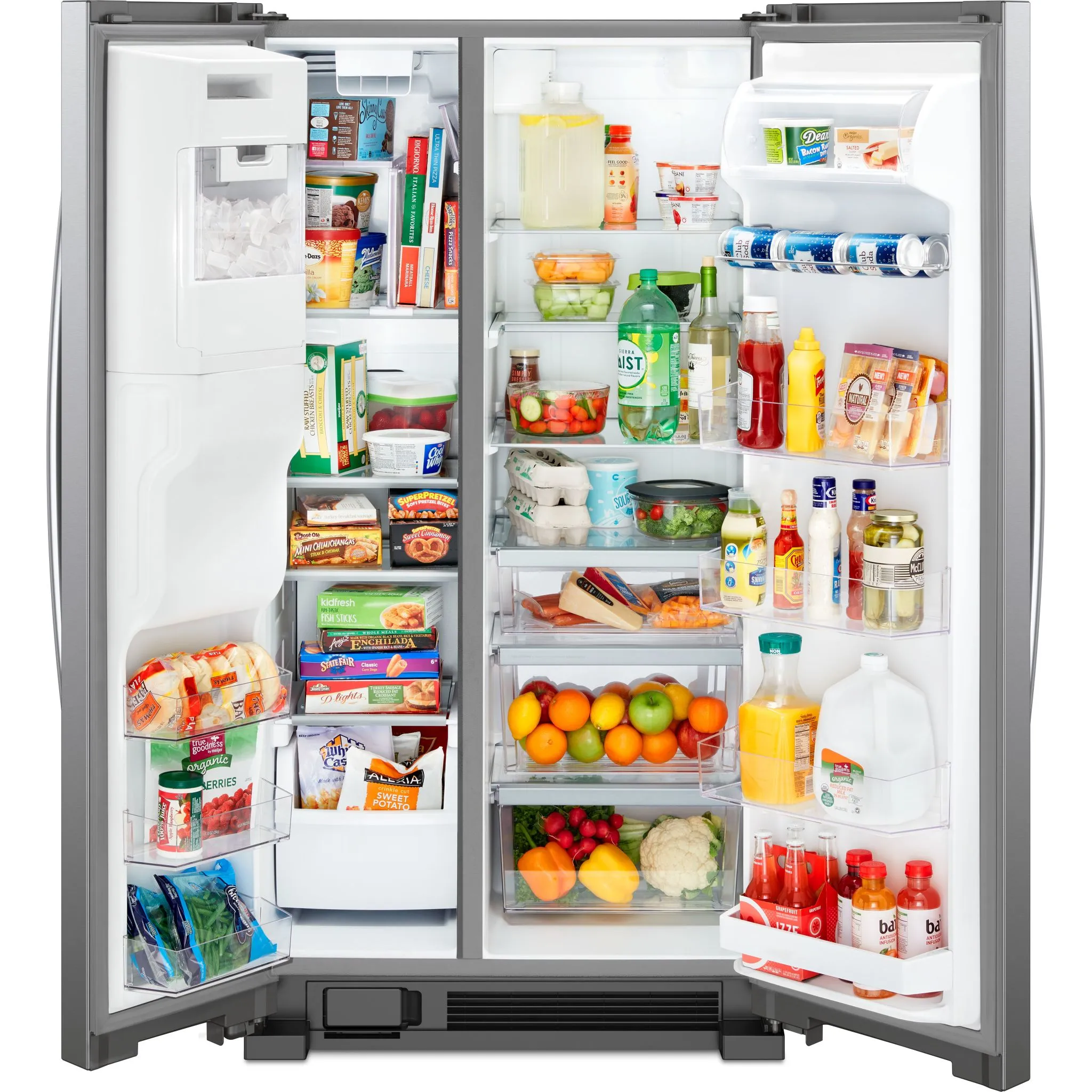 Whirlpool Side x Side Fridge (WRS555SIHV) - Black Stainless