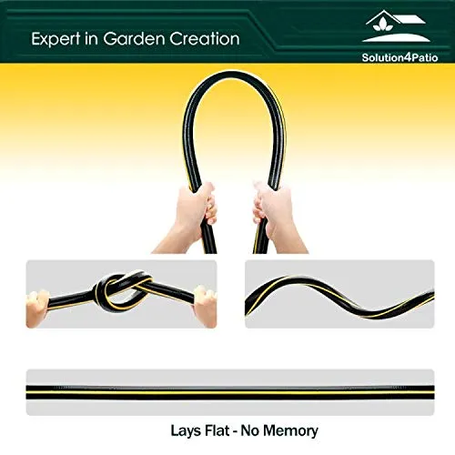 Worth® Heavy Duty Garden Water Hose 5/8" X 25 ft Durable PVC leader no kink hose female to female