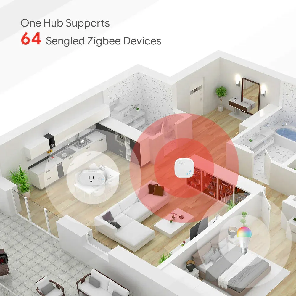 Zigbee Color BR30/E26 4 Packs - Hub Required